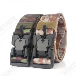 S5S 125cm Nylon Camouflage Tactical Belt Plastic Magnetic Buckle Belt S5S 125cm Nylon Camouflage Tactical Belt Plastic Magnetic Buckle Belt