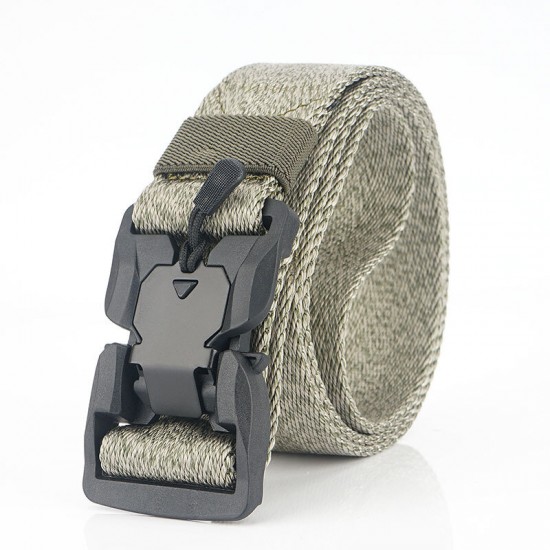 SS5 125cm Magnetic Buckle Belt Heavy Duty Military Tactical Belt Adjustable Polyester Nylon Belt Waist Belt