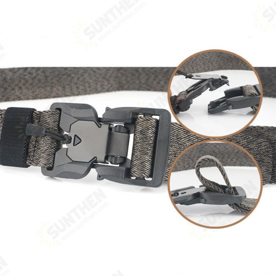 SS5 125cm Magnetic Buckle Belt Heavy Duty Military Tactical Belt Adjustable Polyester Nylon Belt Waist Belt