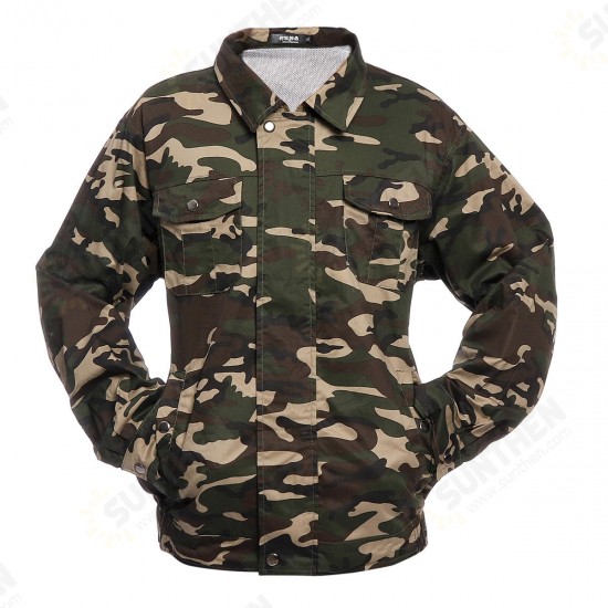 Air Conditioning Wind Jacket Cool Conditioned Fan Work Staff Camouflage USB Line Summer Heatstroke Cooling Fan Service Agriculture Busy Workwear