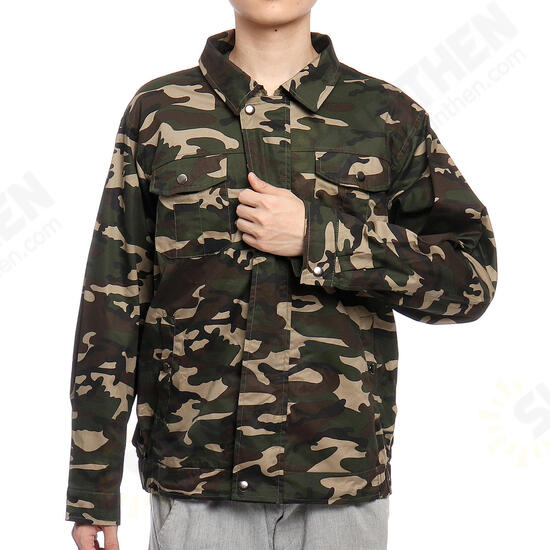 Air Conditioning Wind Jacket Cool Conditioned Fan Work Staff Camouflage USB Line Summer Heatstroke Cooling Fan Service Agriculture Busy Workwear