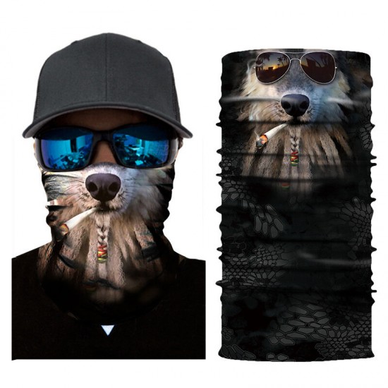 Animal Series-Sun Dust Bandanas,Face Scarf Cover Mask,Sun Protection Neck Gaiter for Fishing Motorcycling Running