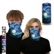 Basic Unisex 25x50cm Multifunction Polyester Starry Sky Digital Printed Headscarf Wind-proof Dust-proof Neck Protector Face Mask Fishing