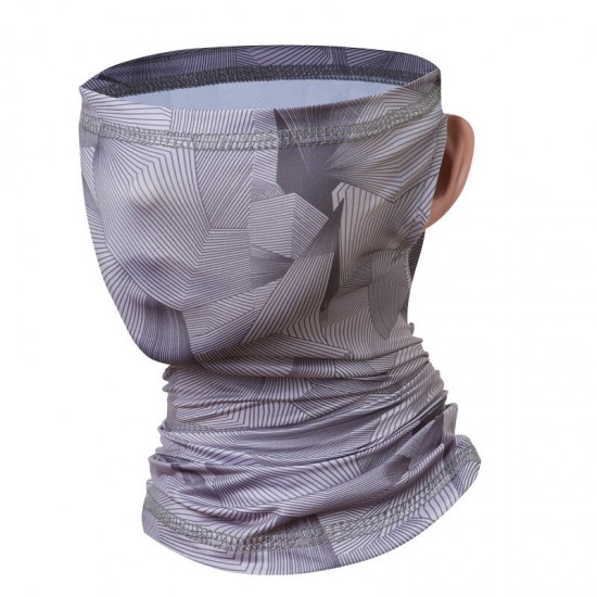 Breathable Ice Silk UV Protection Neck Gaiter Half Face Cover Sunscreen Absorb Sweat Mask Neck Scarf For Running Fishing Cycling