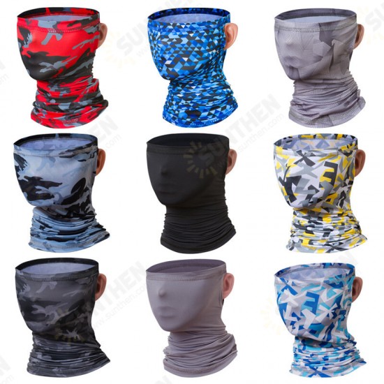 Breathable Ice Silk UV Protection Neck Gaiter Half Face Cover Sunscreen Absorb Sweat Mask Neck Scarf For Running Fishing Cycling Breathable Ice Silk UV Protection Neck Gaiter Half Face Cover Sunscreen Absorb Sweat Mask Neck Scarf For Running Fishing Cycling