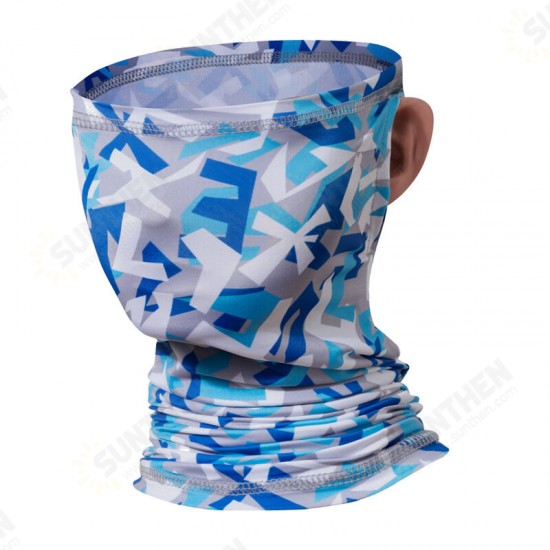 Breathable Ice Silk UV Protection Neck Gaiter Half Face Cover Sunscreen Absorb Sweat Mask Neck Scarf For Running Fishing Cycling