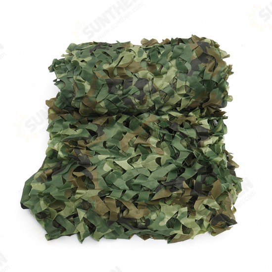 Camouflage Army Green Trap Net Military Hunting Trap Woodland Leaves Sunshade Net