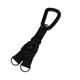 D Shape Tactical Buckle Climbing Buckle Carabiner Multifunctional Woven Key Chain Backpack Accessories