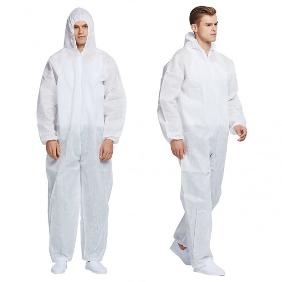 Disposable Non-woven Siamese Protective Suit Anti-fog Dust-proof Anti-spit Isolation clothing Cloth