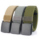 125cm 3.8cm Width Men Fashion Nylon Automatic Buckle Waist Belts Quick Unlock Tactical Belt For Outdoor Sports Training