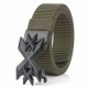 125cm Men Fashion Nylon No Holes Waist Belts Tactical Belt Quick Unlock With Metal Buckle Long Belt