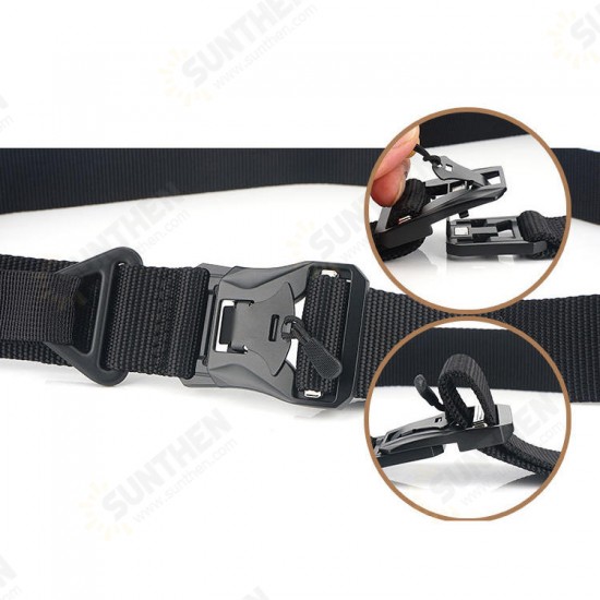 DS3 125CM Zinc Alloy Heavy Duty Tactical Belt Outdoor Nylon Leisure Waist Belts