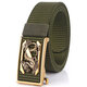 Metal Press Buckle Belt Men's Tactical Belt,Leisure Breathable Nylon Waist Belt