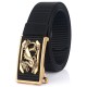 Metal Press Buckle Belt Men's Tactical Belt,Leisure Breathable Nylon Waist Belt