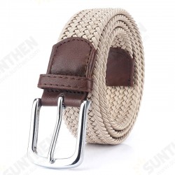 S7E 125cm 3.4cm Elastic Canvas Waist Belt Adjustable Canvas Casual Belt Tactical Belt For Men Woman Students S7E 125cm 3.4cm Elastic Canvas Waist Belt Adjustable Canvas Casual Belt Tactical Belt For Men Woman Students