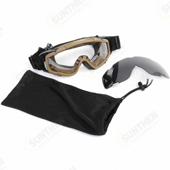 Tactical Windproof Goggles Outdoor Dustproof Protective Glasses Military Helmet Eyewear Eye Protection Oculos