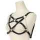 Goth Leather Body Harness Metal Chains Necklace Women Bra Top Chest Chain Belt Witch Gothic Punk Fashion Girl Festival Jewelry