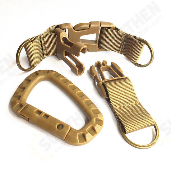 Hunting Multifunctional Three-ring Buckle Sports Bag Accessories Tactical Pockets Backpack Hook Hunting Multifunctional Three-ring Buckle Sports Bag Accessories Tactical Pockets Backpack Hook