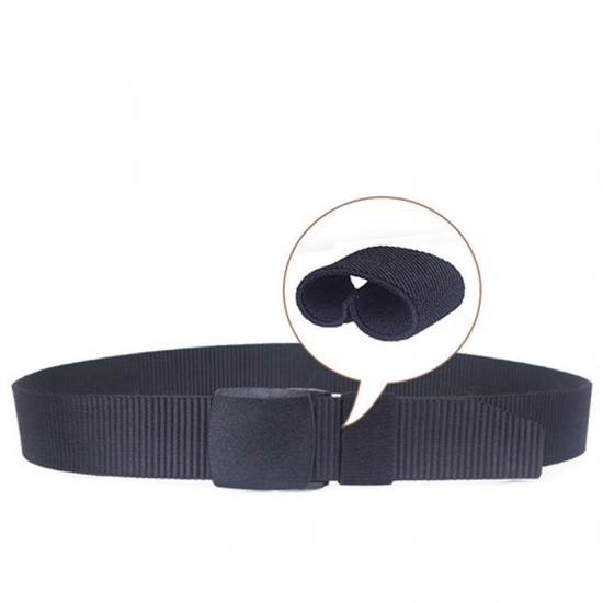 120cm Canvas Tactical Belt Zipper Bag Wallet Leisure Waist Belt
