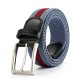 P7B Nylon Waist Belt Leisure Belts Alloy Elastic Weave Stretch Thick Waist-belt