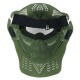 MK017 CS Steel Full Face Mask Ear Neck Protective Tactical Military Shooting Game Mask Outdoor Cycling Hunting