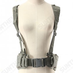 Military Nylon Molle Waist Combat Belt With Harness Tactical Adjustable Soft Padded Universal Unisex Hunting Accessories