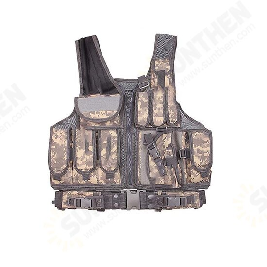 Tactical Vest Military Combat Armor Vests Mens Tactical Hunting Vest Army Adjustable Armor Outdoor CS Vest Airsoft