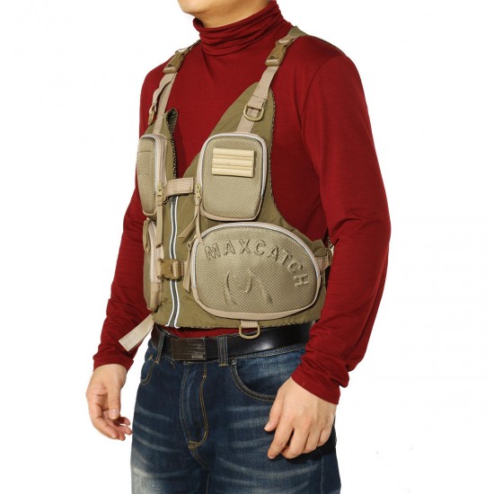 Multi-pocket Men Tactical Vest Outdoor Fishing Quick Dry Waistcoat Jacket