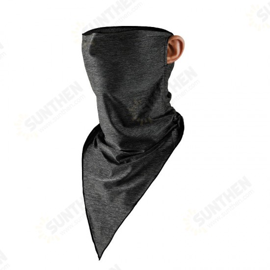 Multifunction Cycling Breathable Face Mask Running Sport Windproof Dustdroof Neck Scarf Ice Silk Triangle Scarves