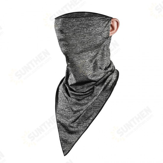 Multifunction Cycling Breathable Face Mask Running Sport Windproof Dustdroof Neck Scarf Ice Silk Triangle Scarves