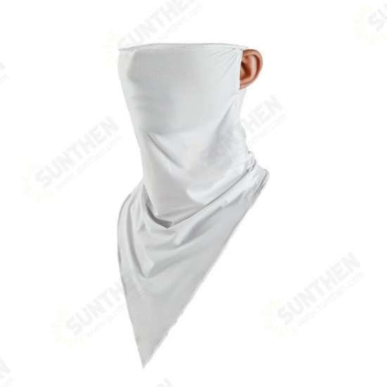 Multifunction Cycling Breathable Face Mask Running Sport Windproof Dustdroof Neck Scarf Ice Silk Triangle Scarves