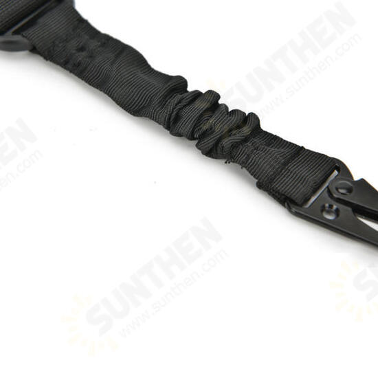 Multifunctional Tactical Belt Nylon Hanging Rope Elastic Adjustable Buckle Bungee Sling For Outdoor Camping Shooting