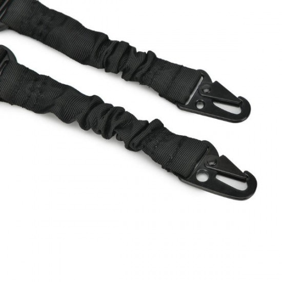 Multifunctional Tactical Belt Nylon Hanging Rope Elastic Adjustable Buckle Bungee Sling For Outdoor Camping Shooting