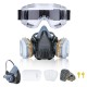 Mask with Safety Glasses PVC Elastic Adjustable Work Mask Decorative Painting Welding Protective Cover Masks