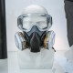 Mask with Safety Glasses PVC Elastic Adjustable Work Mask Decorative Painting Welding Protective Cover Masks