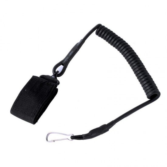 Outdoor Climbing Spring Sling Lanyard Tactical Belt Strap Hanging Buckle For Duty Camping Security