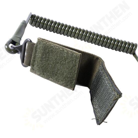 Outdoor Climbing Spring Sling Lanyard Tactical Belt Strap Hanging Buckle For Duty Camping Security