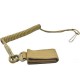 Outdoor Climbing Spring Sling Lanyard Tactical Belt Strap Hanging Buckle For Duty Camping Security