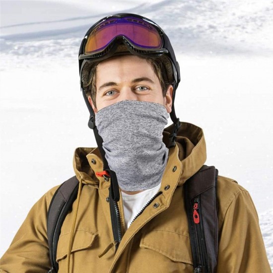 Outdoor Dustproof Breathable Sport Head Scarves Face Mask With 5 Filter Pads Windproof PM2.5 Sunscreen Face Shield