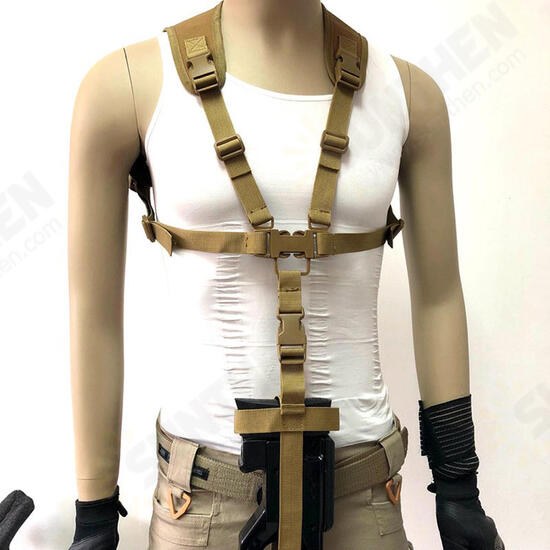 Outdoor Hunting Climbing Tactical Vest Belt P90 Suspension Rope Professional Sports Safety Rope