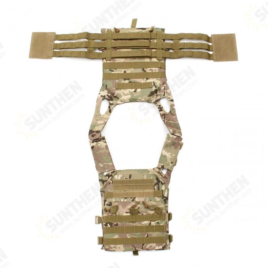 Outdoor Molle System Tactical Vest Ultra-Light Breathable Adjustable Armor Plate Vest with Pouches