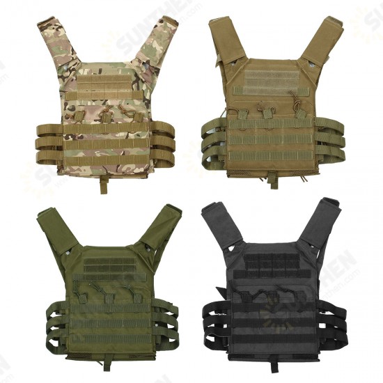 Outdoor Molle System Tactical Vest Ultra-Light Breathable Adjustable Armor Plate Vest with Pouches