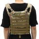 Outdoor Molle System Tactical Vest Ultra-Light Breathable Adjustable Armor Plate Vest with Pouches