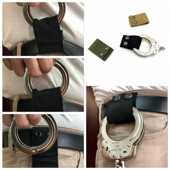 Outdoor Nylon Tactical Hanging Belt Handcuffs Belts Waist Strap