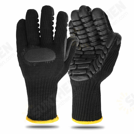 Rubber Touch Screen Gloves Anti-slip Shockproof Worker Safe Gloves Thickened Mining Drill Work Tactical Gloves for Women Men