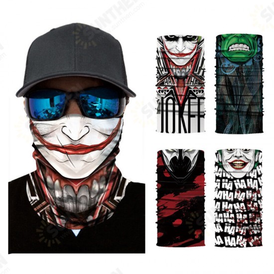 Skull Multifunction Face Scarf Cover Mask,Sun Dust Bandanas,Headscarf UV Protection Neck Gaiter,Sun Protection for Fishing Motorcycling Running Clibming