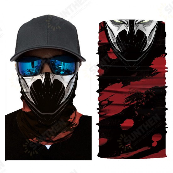 Skull Multifunction Face Scarf Cover Mask,Sun Dust Bandanas,Headscarf UV Protection Neck Gaiter,Sun Protection for Fishing Motorcycling Running Clibming