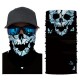 Skull Multifunction Face Scarf Cover Mask,Sun Dust Bandanas,Headscarf UV Protection Neck Gaiter,Sun Protection for Fishing Motorcycling Running Clibming