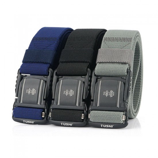 125cmx3.8cm Men Tactical Belt Outdoor Zinc Alloy Quick Release Buckle Casual Belts Waist Belts