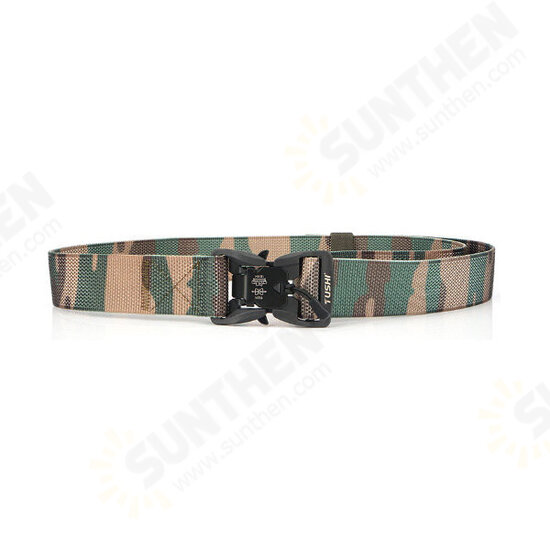 CM9S 125cm Magnetic Buckle Heavy Duty Tactical Belt Camouflage Quick Release Nylon Waist Belt